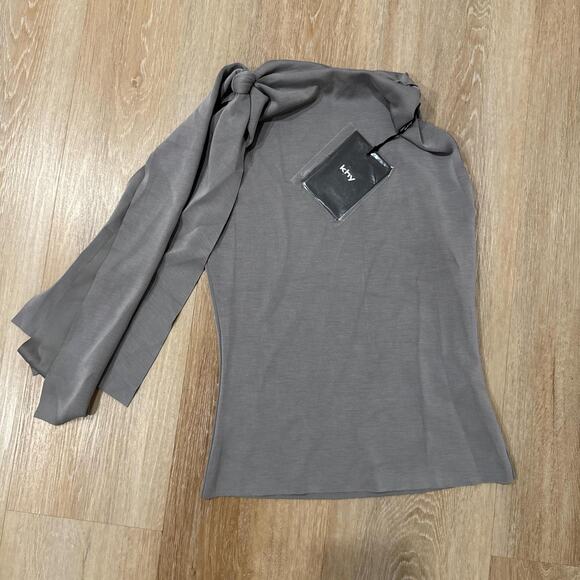 Khy sueded stretch knotted top - Picture 2 of 3